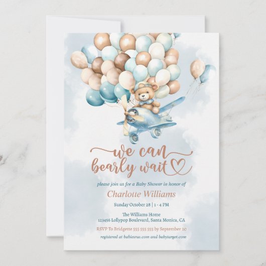 We kunnen wachten tot Baby shower is uitgenodigd Kaart (Voorkant)