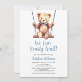 We kunnen wachten tot Baby shower is uitgenodigd Kaart (Voorkant)