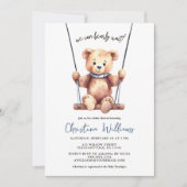 We kunnen wachten tot Baby shower is uitgenodigd Kaart (Voorkant)