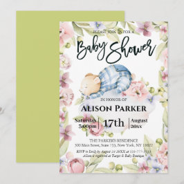 We kunnen wachten tot Beer Baby shower nodigt uit Feestdagenkaart