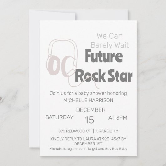 We kunnen wachten tot Genderneutraal Baby shower I Kaart (Voorkant)