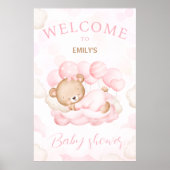We kunnen wachten tot het Baby shower welkom is Poster (Voorkant)