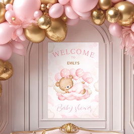 We kunnen wachten tot het Baby shower welkom is Poster