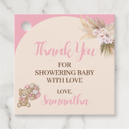 We kunnen wachten tot het meisje Baby shower voor  Bedankjes Labels