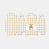 We kunnen wachten tot Teddy Bear Baby shower Bedankdoosjes (Uitgevouwen)