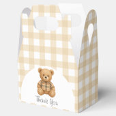 We kunnen wachten tot Teddy Bear Baby shower Bedankdoosjes (Geopend)