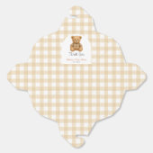 We kunnen wachten tot Teddy Bear Baby shower Bedankdoosjes (Ongevouwen)