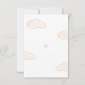 We kunnen wachten tot Teddy Bear Baby shower Bedankkaart (Achterkant)