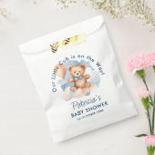 We kunnen wachten tot Teddy Bear Baby shower Bedankzakje (Gezegeld)