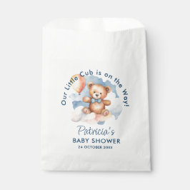 We kunnen wachten tot Teddy Bear Baby shower Bedankzakje