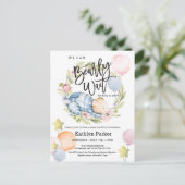 We kunnen wachten tot Teddy Bear Baby shower Briefkaart (Staand voorkant)