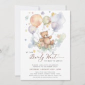 We kunnen wachten tot Teddy Bear Baby shower Kaart (Voorkant)