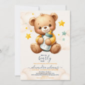 We kunnen wachten tot Teddy Bear Baby shower Kaart (Voorkant)