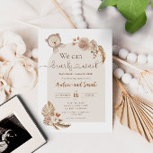 We kunnen wachten tot Teddy Bear Baby shower Kaart