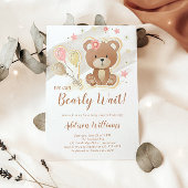 We kunnen wachten tot Teddy Bear Baby shower Kaart