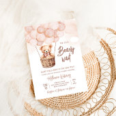 We kunnen wachten tot Teddy Bear Baby shower Kaart