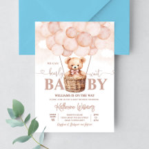 We kunnen wachten tot Teddy Bear Baby shower