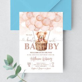 We kunnen wachten tot Teddy Bear Baby shower Kaart