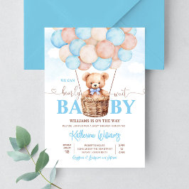 We kunnen wachten tot Teddy Bear Baby shower Kaart