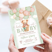 We kunnen wachten tot Teddy Bear Baby shower Kaart