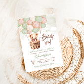 We kunnen wachten tot Teddy Bear Baby shower Kaart