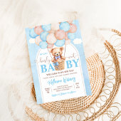 We kunnen wachten tot Teddy Bear Baby shower Kaart