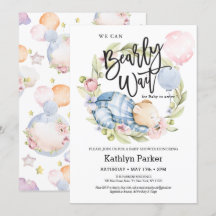 We kunnen wachten tot Teddy Bear Baby shower