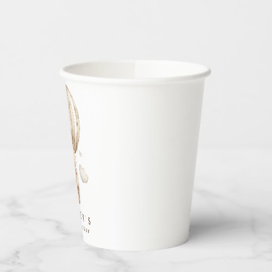 We kunnen wachten tot Teddy Bear Baby shower Papieren Bekers (Links)