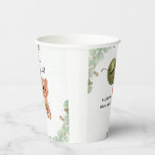 We kunnen wachten tot Teddy Bear Baby shower Papieren Bekers (Rechts)