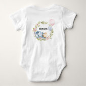 We kunnen wachten tot Teddy Bear Baby shower Romper (Achterkant)