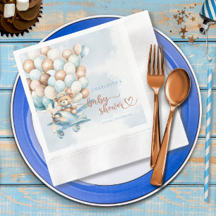 We kunnen wachten tot Teddy Bear Baby shower Servet