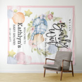 We kunnen wachten tot Teddy Bear Baby shower Wandkleed (In Situ (horizontaal))