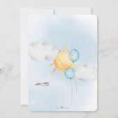 We kunnen wachten tot TEDdy Bear Balballon 1 septe Kaart (Achterkant)