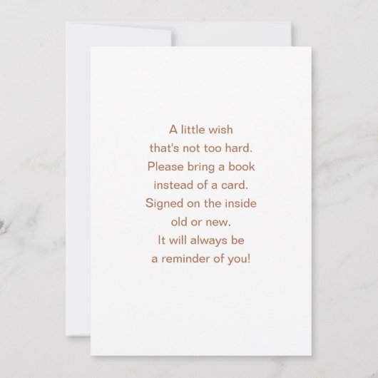 We kunnen wachten tot Teddy Bear Balloon Baby show Kaart (Achterkant)