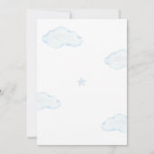 We kunnen wachten tot Teddy Bear Blue Boy Baby sho Kaart (Achterkant)