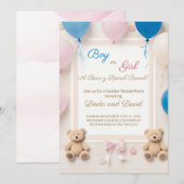 We kunnen wachten tot Teddy Bear Gender openbaart Kaart (Voorkant / Achterkant)