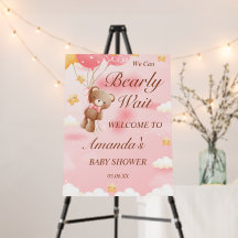 We kunnen wachten tot Teddy Bear Girl Baby shower