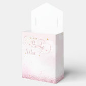 We kunnen wachten tot Teddy Bear Girl Baby shower Bedankdoosjes (Geopend)