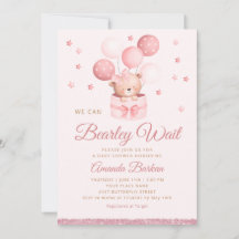 We kunnen wachten tot Teddy Bear Girl Baby shower