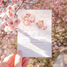 We kunnen wachten tot Teddy Bear Girl Baby shower