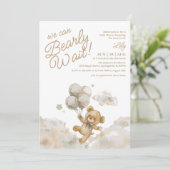 We kunnen wachten tot Teddy Bear Neutral Baby show Kaart (Staand voorkant)