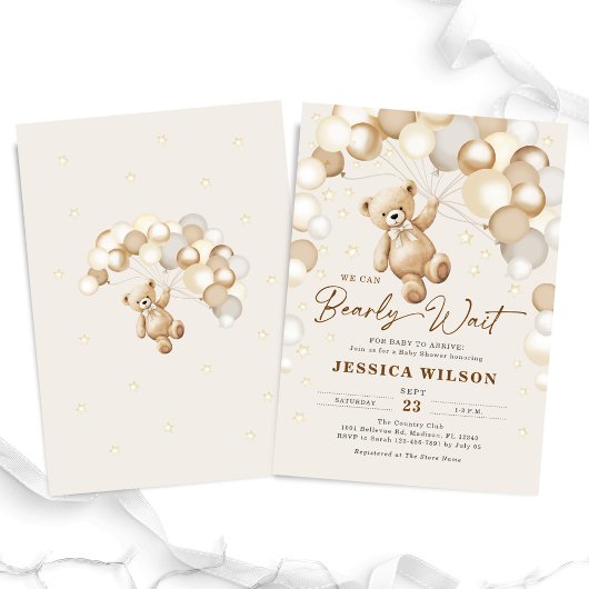 We kunnen wachten tot Teddy Bear Neutral Baby show Kaart