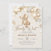 We kunnen wachten tot Teddy Bear Neutral Baby show Kaart (Voorkant)