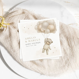 We kunnen wachten tot Teddy Bear Neutral Shower Servet