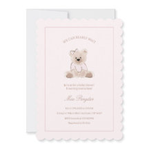 We kunnen wachten tot Teddy Bear Pink Baby shower