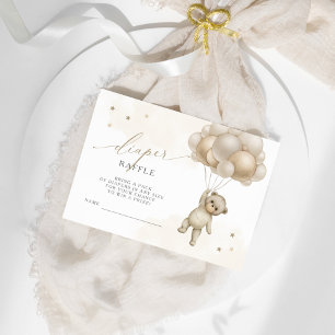 We kunnen wachten tot Teddy Neutral Diaper Raffle Informatiekaartje