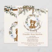 We kunnen wachten. Uitnodiging tot Baby shower (Voorkant / Achterkant)