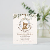 We kunnen wachten. Uitnodiging tot Baby shower (Staand voorkant)