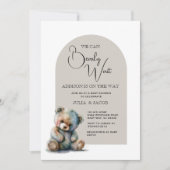 We kunnen Waterverf Beer Baby shower afwachten Kaart (Voorkant)