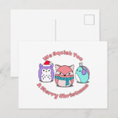 We kwadratten je een prettige kerst briefkaart (Voorkant / Achterkant)